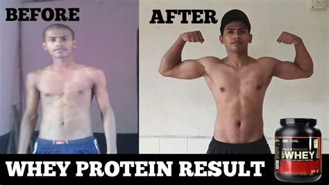 whey protein results after 1 month